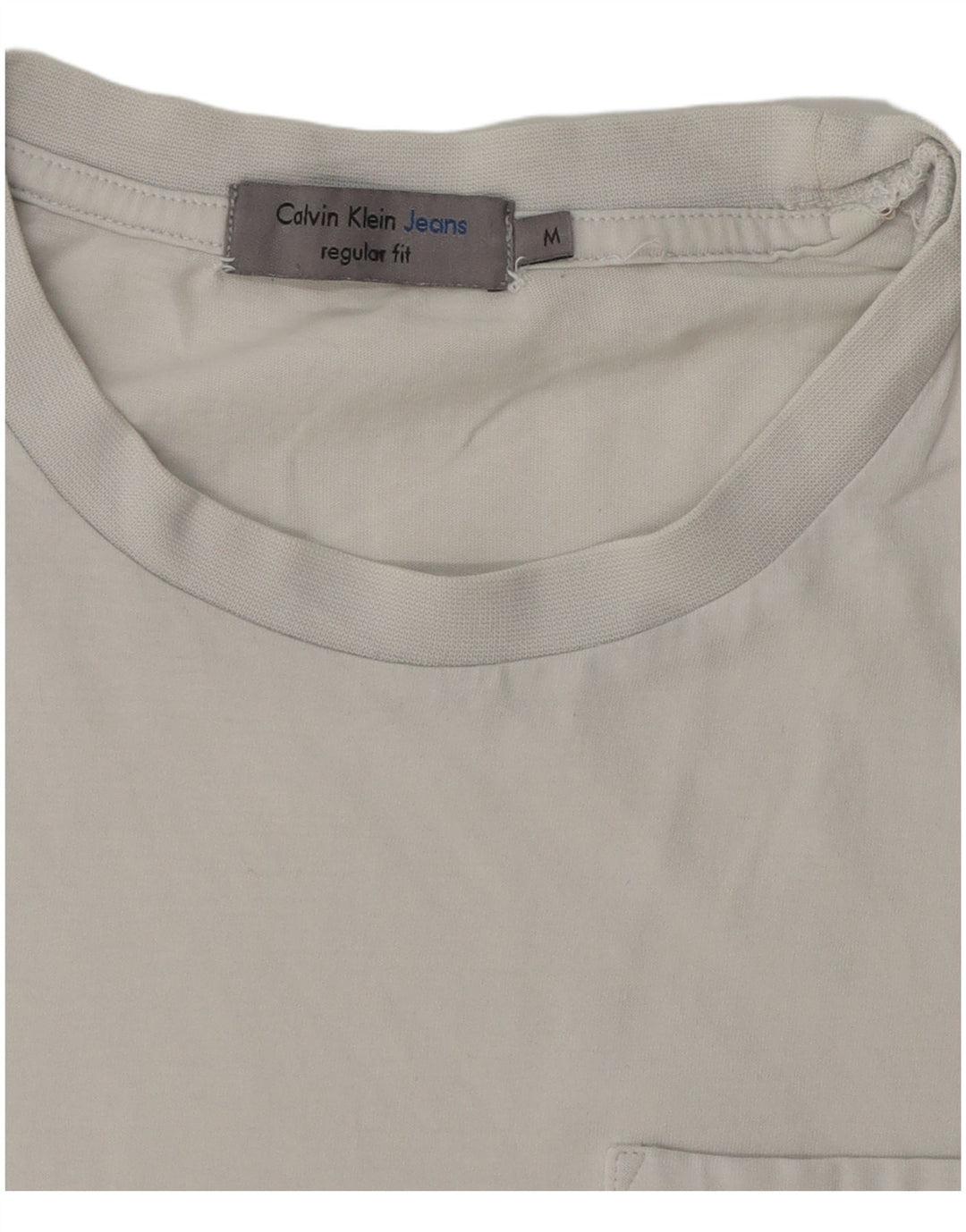 Tricou grafic Calvin Klein Jeans pentru bărbați, cu croiala normală, alb mediu