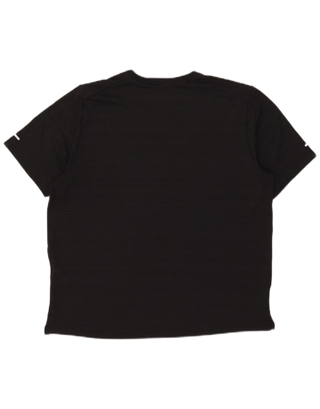 Tricou pentru bărbați Nike Dri Fit Top mare, negru, poliester cu dungi