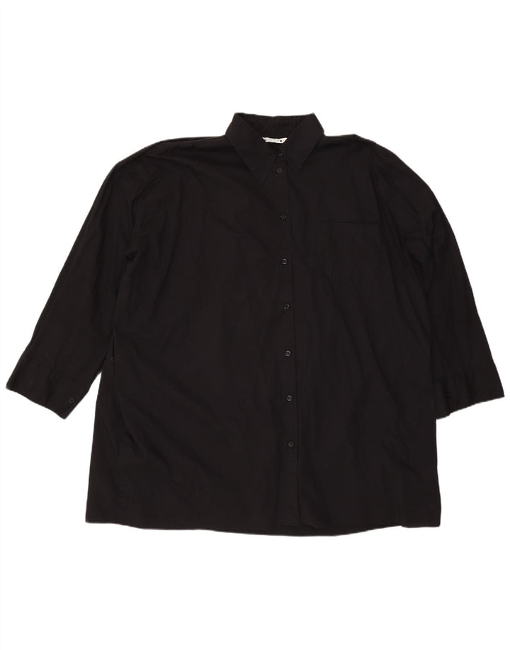 Cămașă supradimensionată pentru femei ZARA UK 18 XL Negru