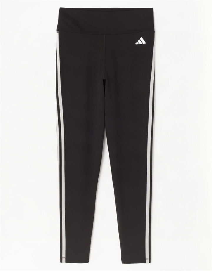 Leggings crop pentru femei Adidas Tight Fit UK 12/14 Poliester mediu negru