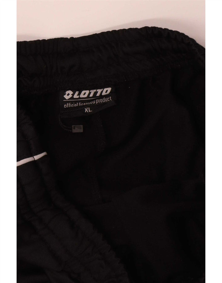 Pantaloni de trening pentru bărbați Lotto Pantaloni de jogging XL Poliester negru