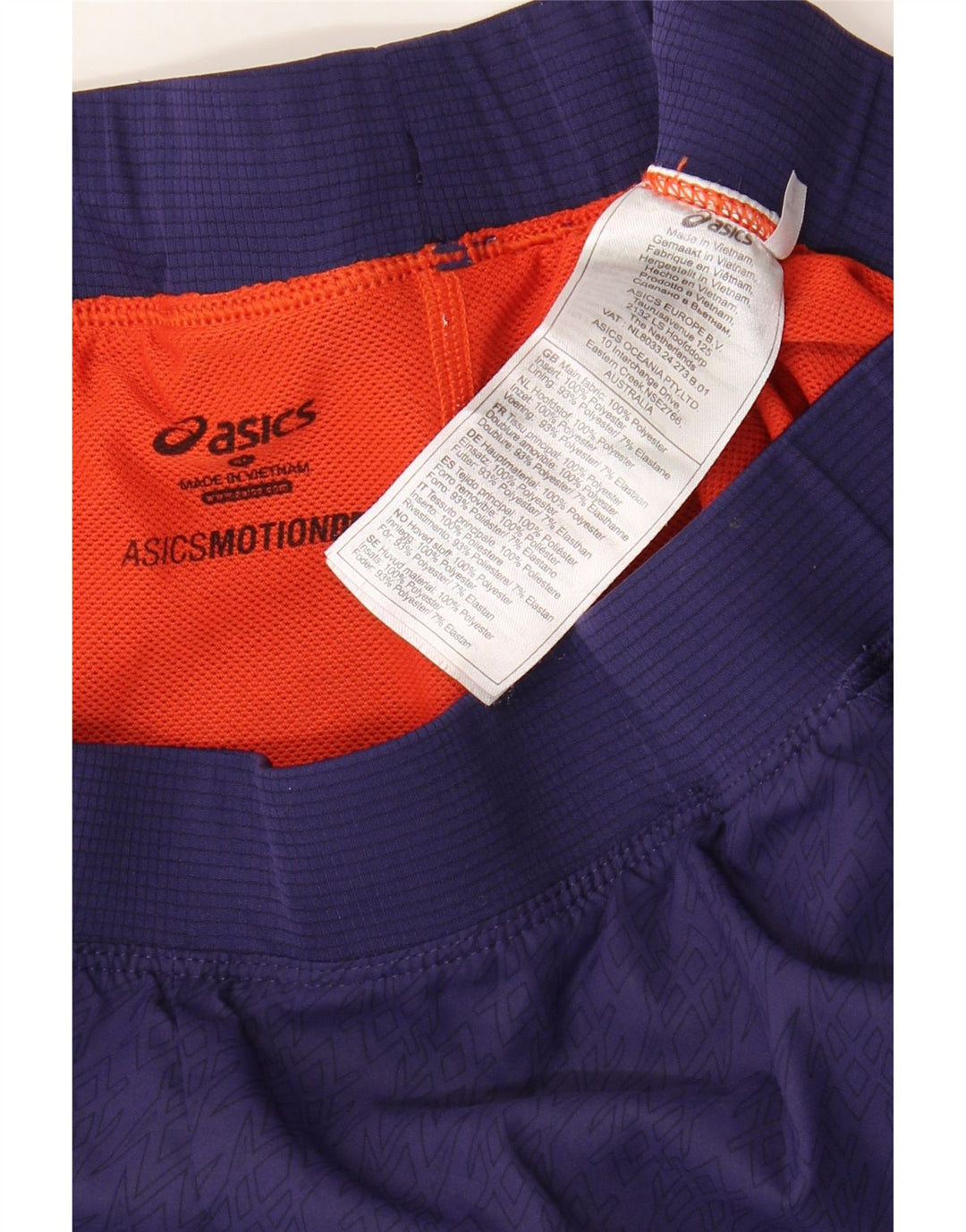 Pantaloni scurți sport Asics pentru bărbați, XL, bleumarin, poliester color bloc