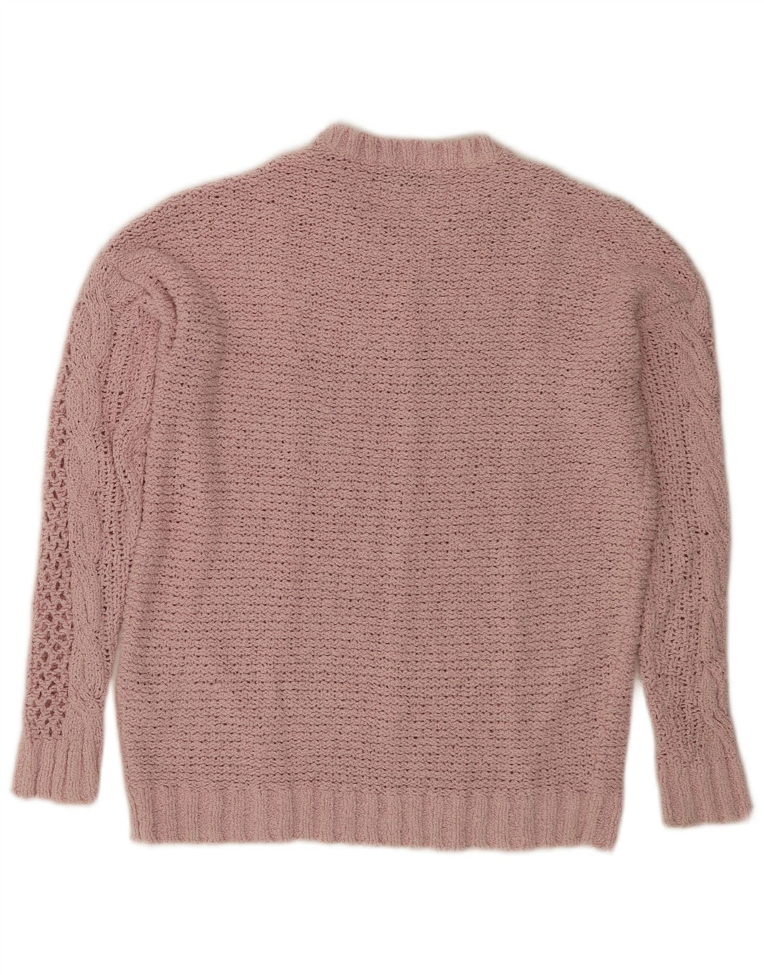 Marks & Spencer Pulover supradimensionat pentru femei cu decolteu rotund UK 10 Mic roz