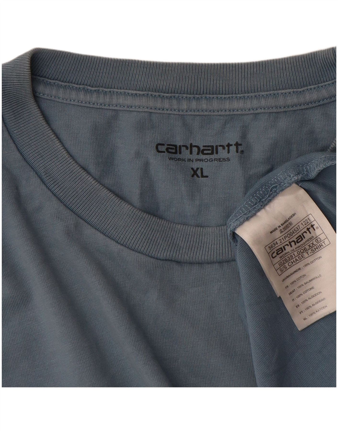 Tricou pentru bărbați Carhartt Top XL Bumbac albastru
