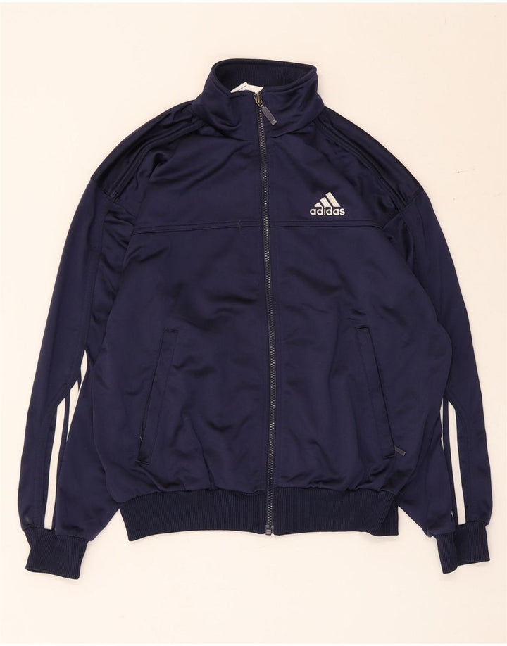 Jachetă Adidas Fete Trening Top 13-14 Ani Bleumarin Poliester