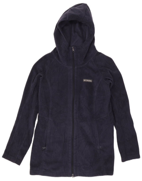 Jachetă fleece cu glugă Columbia pentru femei UK 14 Medium bleumarin poliester