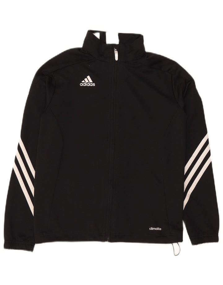 Jachetă de trening pentru fete Adidas 9-10 ani poliester negru