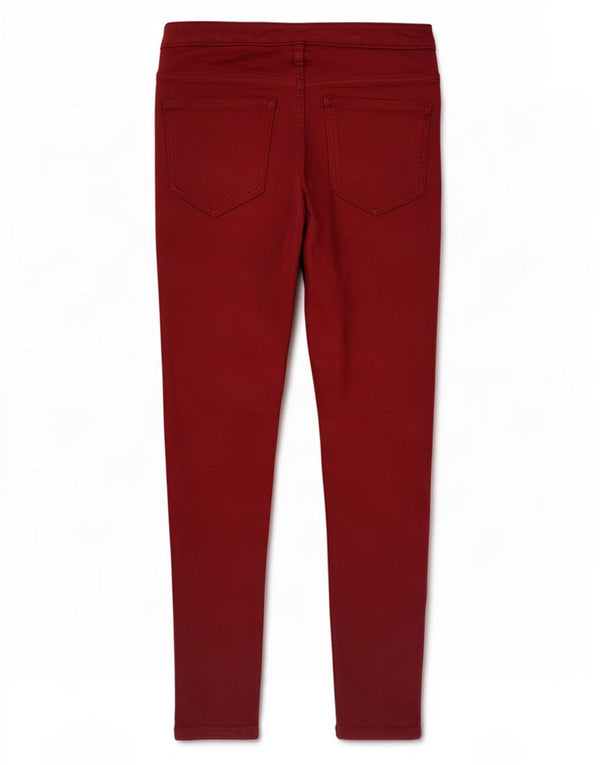 Blugi super skinny pentru femei Marks & Spencer UK 10 Small W26 L26 Burgundy