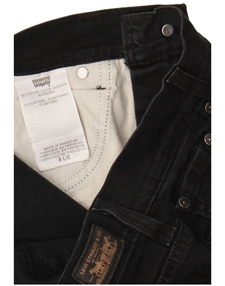 Blugi Levi's 512 Bootcut pentru femei US 8 Medium W28 L33 Negri