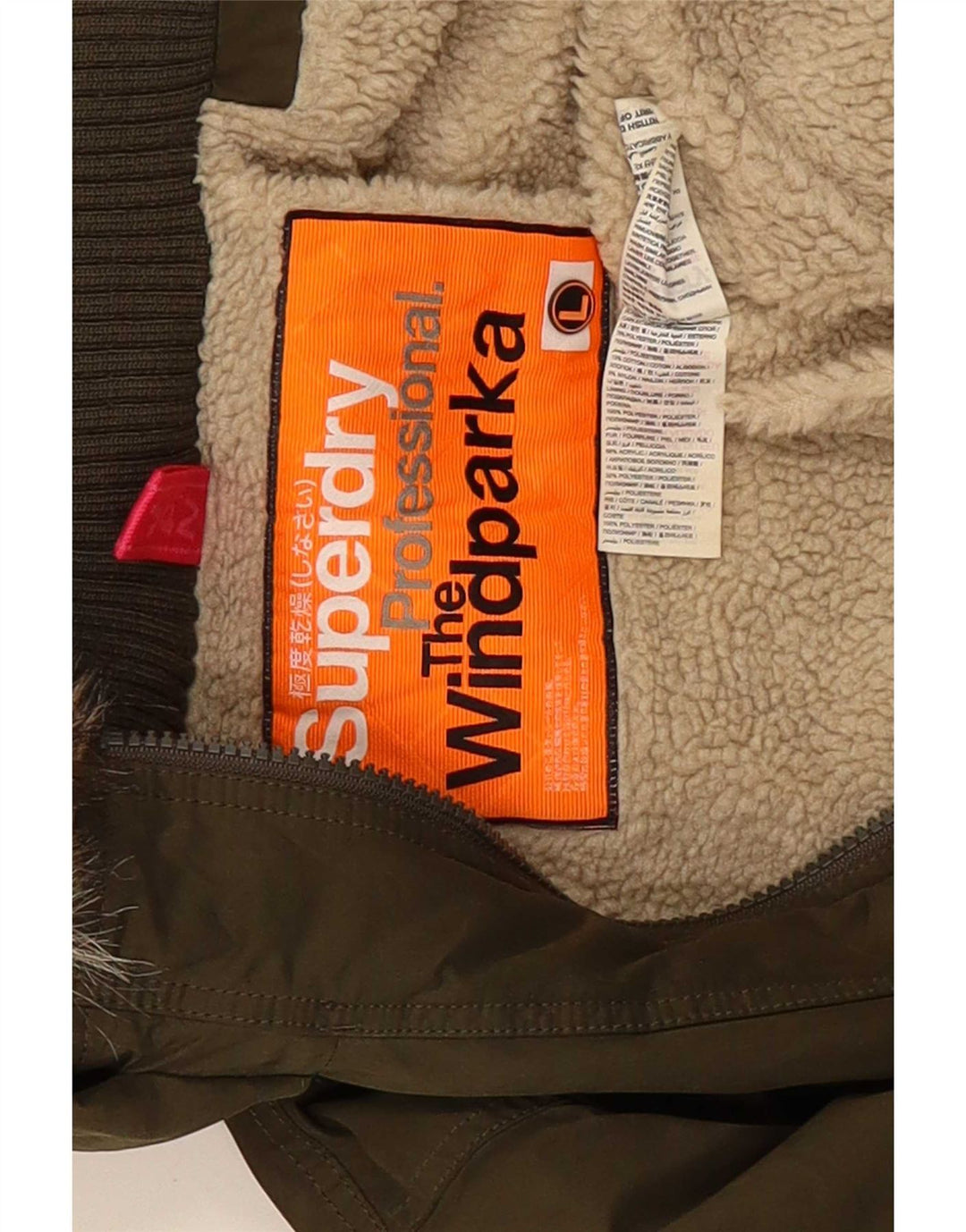 Jachetă Parka cu glugă Superdry pentru femei UK 14 Poliester verde mare