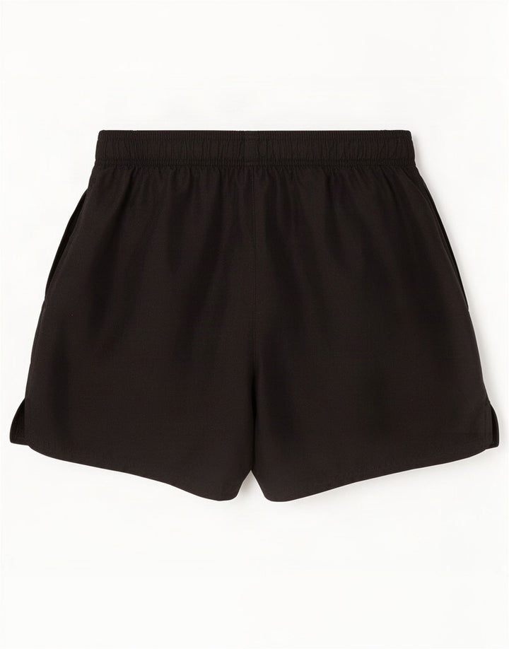 Pantaloni scurți sport Nike pentru bărbați, poliester mediu negru