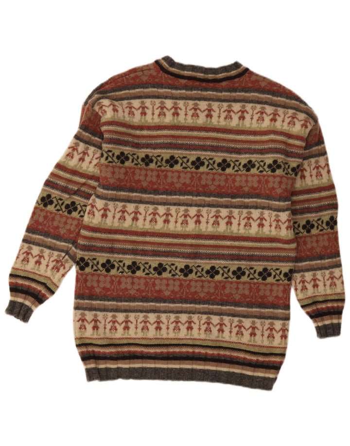 Pulover pentru damă Stefanel cu decolteu triplu UK 14 Medium Multicolor