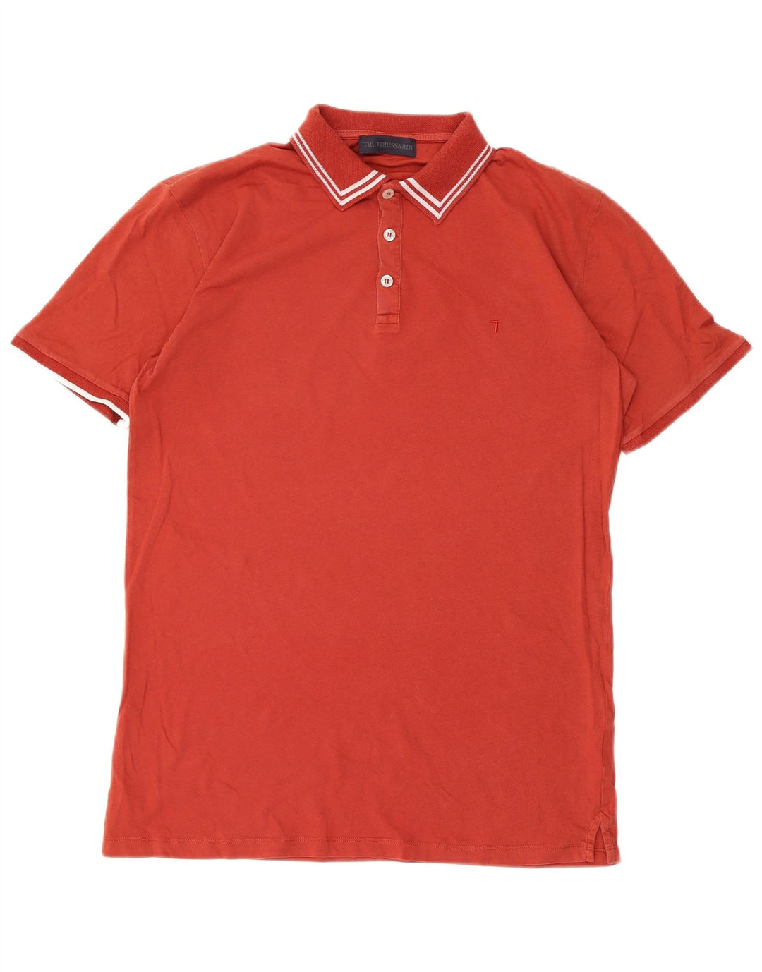 Tricou polo Trussardi pentru bărbați, bumbac roșu mediu