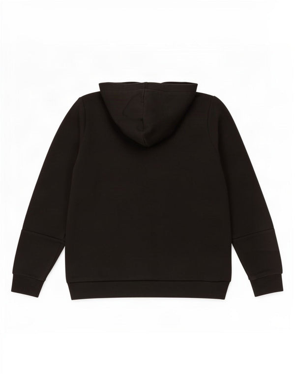 Pulover cu glugă cu grafic Puma pentru femei UK 16 mare, negru, bumbac color bloc