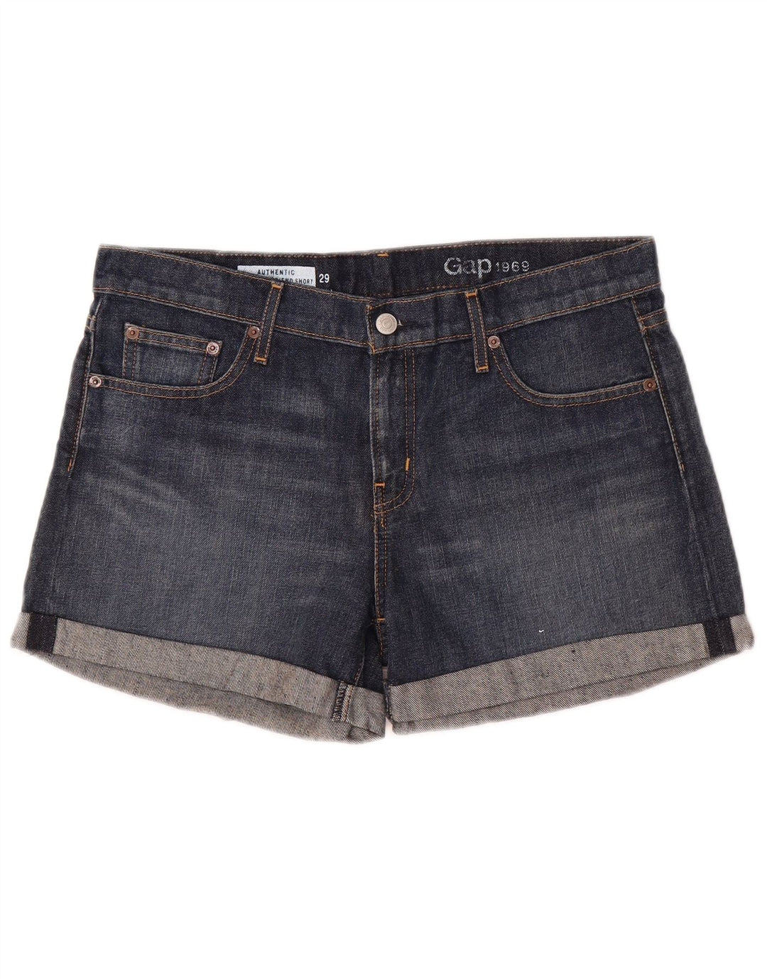 Pantaloni scurți din denim pentru femei Gap UK 12 Medium W32 Bumbac albastru