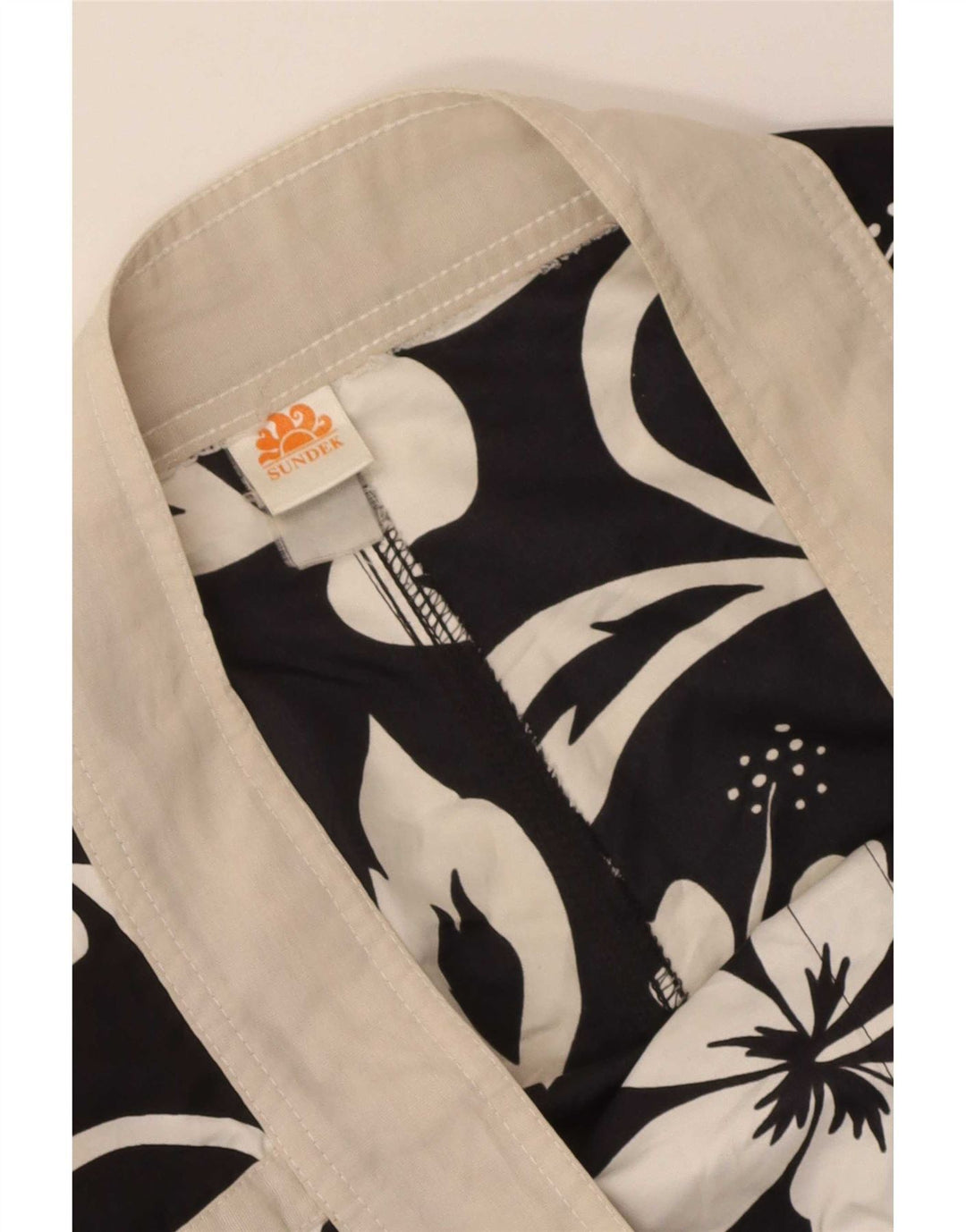 Sundek Pantaloni scurți de înot pentru bărbați, medii, negru, floral