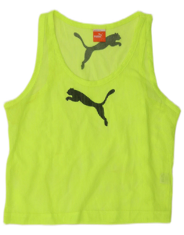 Puma Womens Oversized Graphic Vest Top UK 10 Small Green