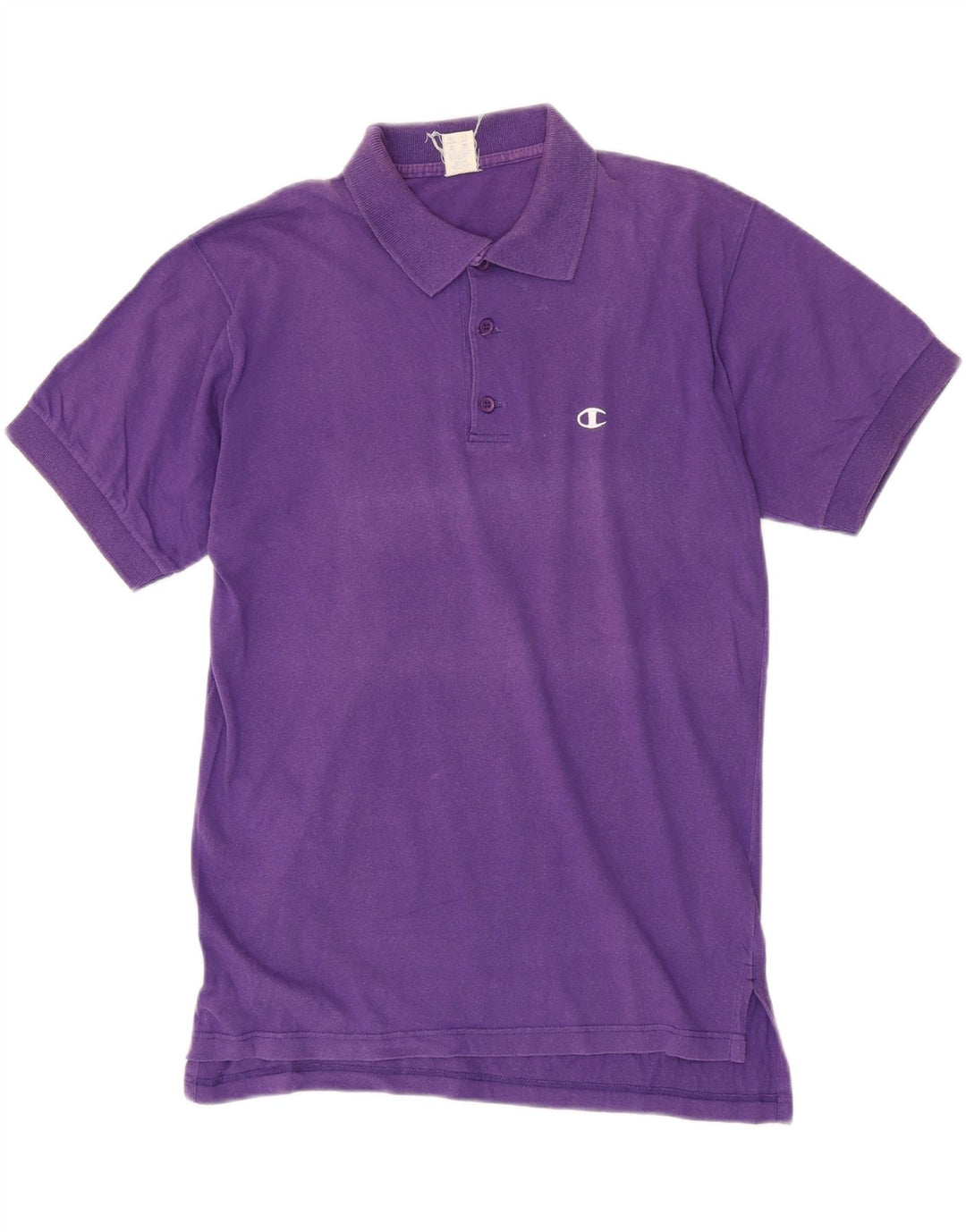 CHAMPION Mens Polo Shirt Medium Purple Cotton