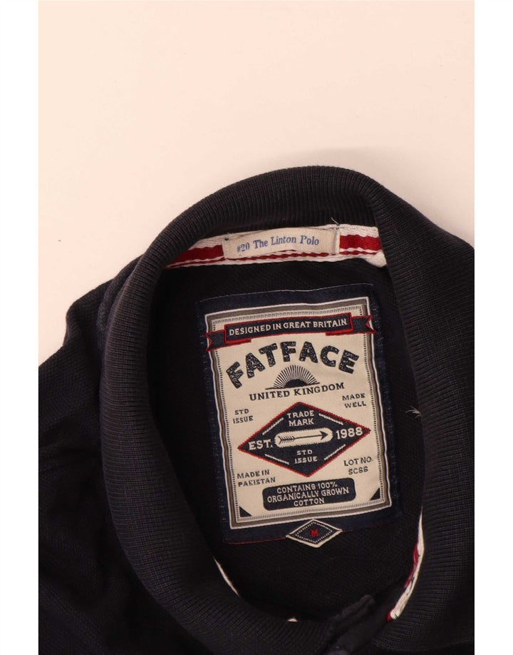 Tricou polo cu mânecă lungă pentru bărbați Fat Face, bumbac mediu albastru bleumarin