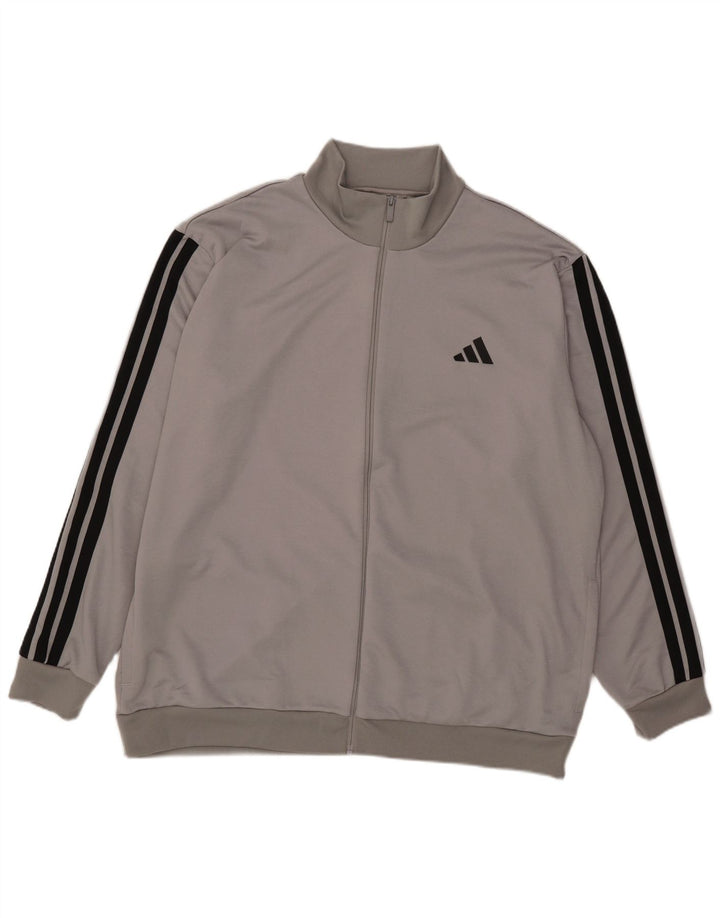 Jachetă de trening pentru bărbați Adidas, 2XL, poliester gri