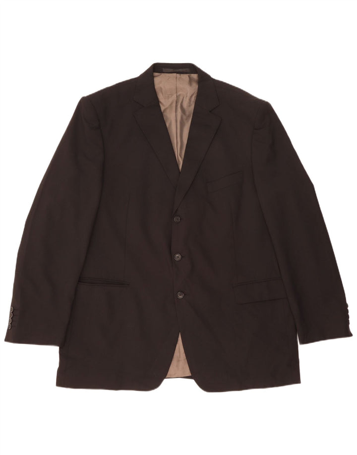 Jachetă pentru bărbați Marks & Spencer cu 3 nasturi, UK 46 XL, poliester negru