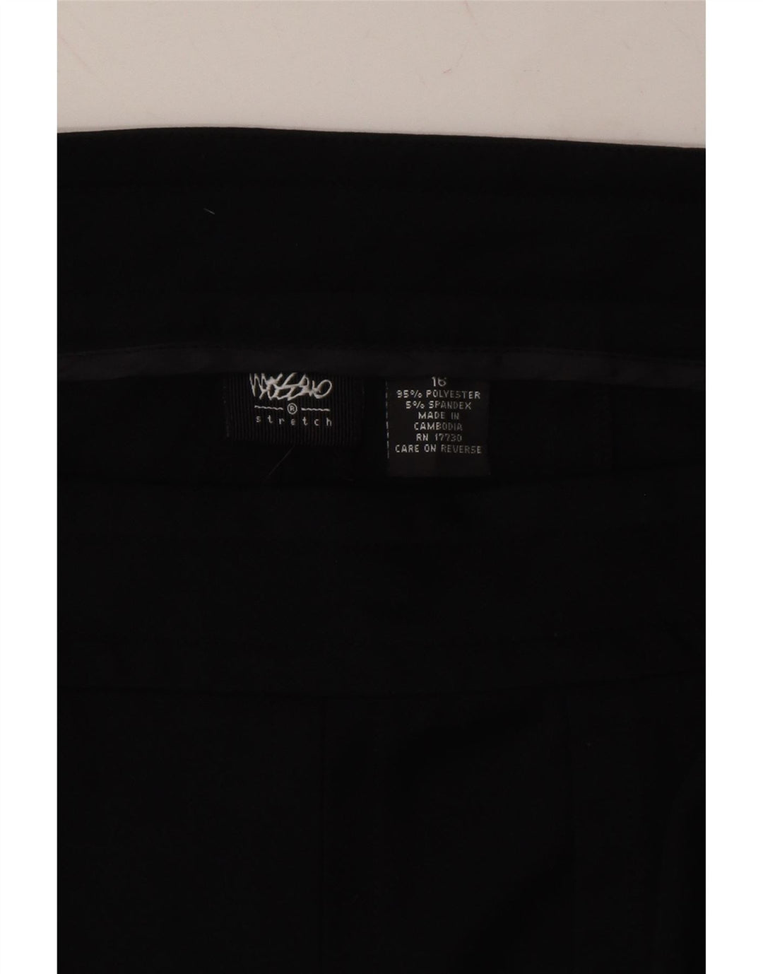 MOSSIMO Womens A-Line Skirt US 16 2XL W38 Black Polyester Vintage Mossimo and Second-Hand Mossimo from Messina Hembry 