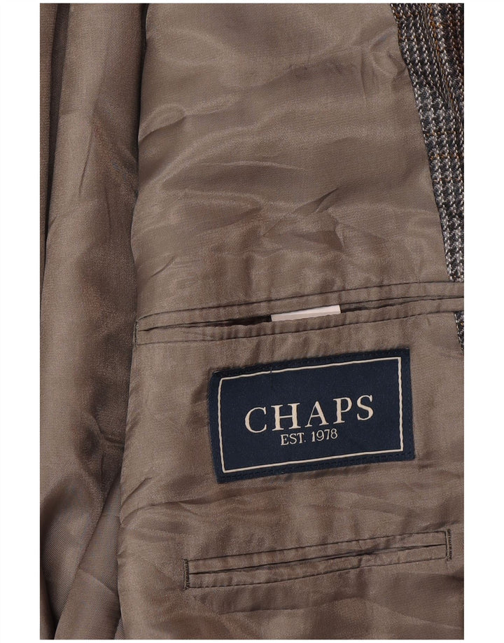 Jachetă Blazer pentru bărbați Chaps, cu 2 nasturi, UK 42 XL, picior de gală gri
