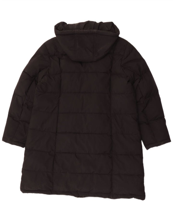 Palton căptușit cu glugă pentru femei Dkny UK 18 XL poliester negru