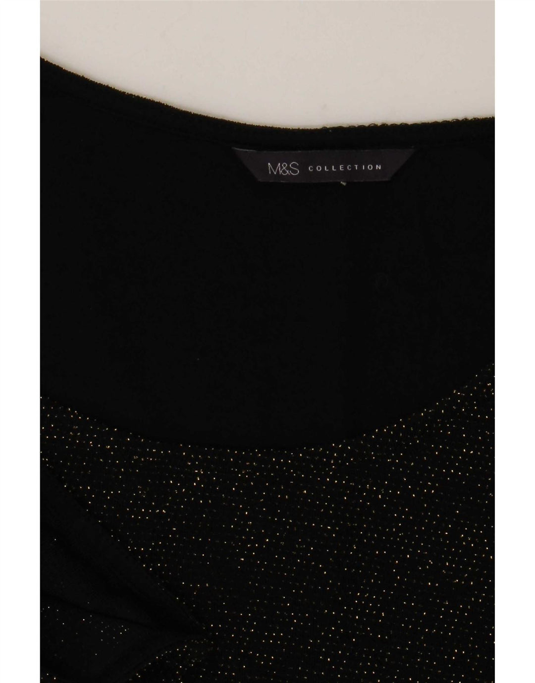 Top cu tunică pentru femei Marks & Spencer UK 14 Medium Black Flecked