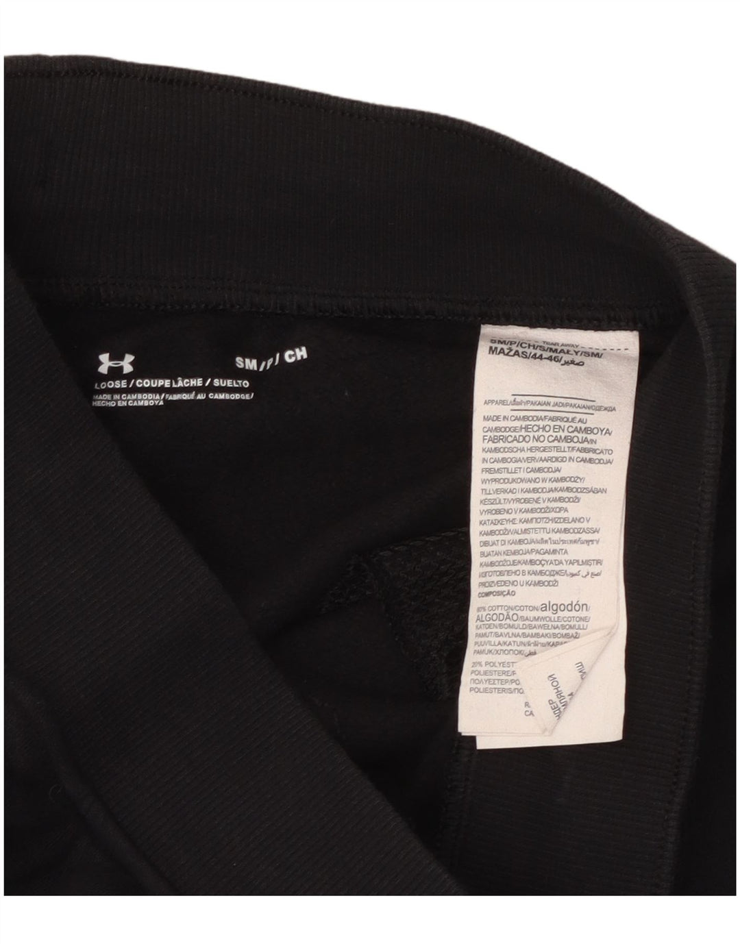 Pantaloni de trening pentru bărbați Under Armour Pantaloni de jogging Bumbac negru mic