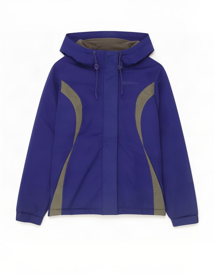 Jachetă de schi cu glugă pentru femei Mountain Warehouse UK 8 Small Blue Colorblock