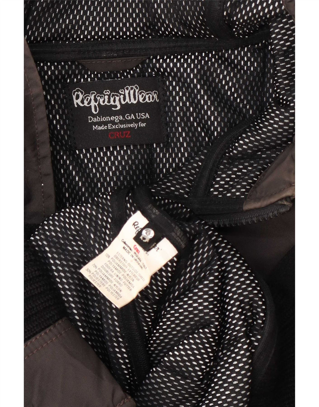 Jachetă de vânt pentru femei Refrigiwear cu glugă, UK 8, poliester gri mic
