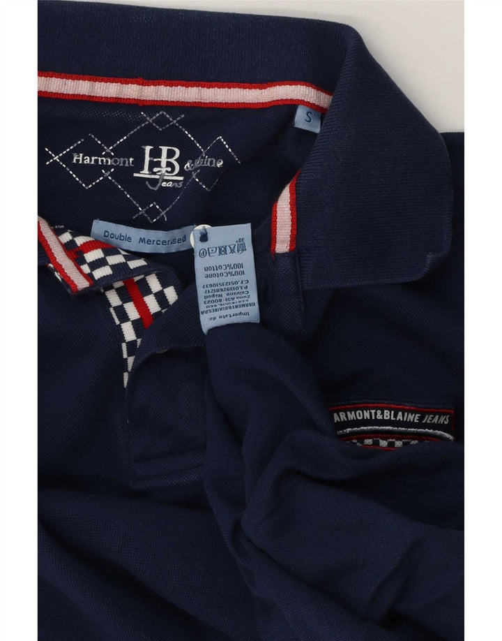 Tricou polo Harmont & Blaine pentru bărbați, bumbac, albastru bleumarin
