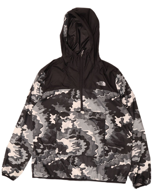 Jachetă de ploaie cu glugă pentru bărbați The North Face UK 42 XL Camuflaj negru