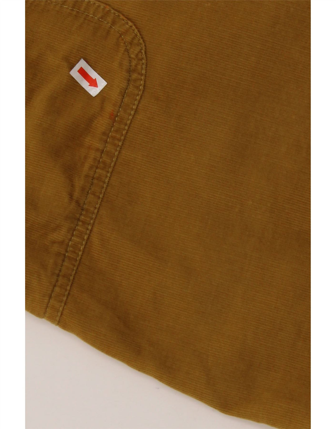 WHITE STUFF Mini fustă din velur pentru femei UK 12 Medium W32 Bumbac galben