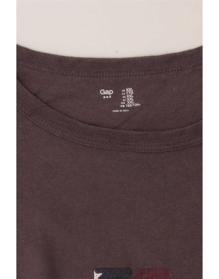 Tricou grafic pentru bărbați Gap Top 2XL maro