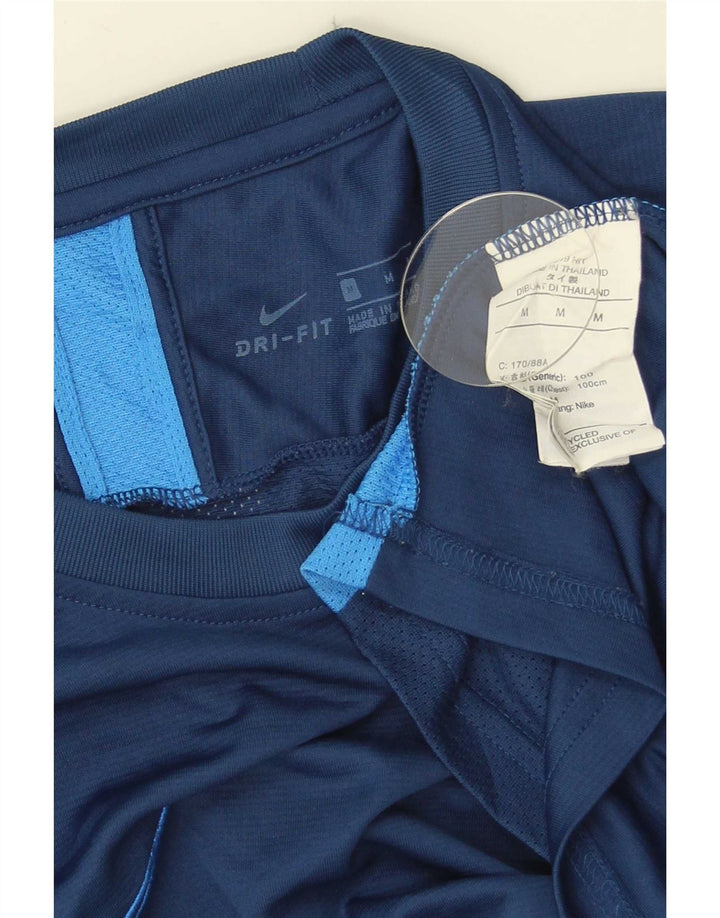 Tricou Nike Dri Fit pentru bărbați Top Mediu Bleumarin Poliester Colorblock