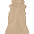 Pulover pentru femei fără mâneci cu gât rulat Massimo Dutti UK 12 Bej mediu