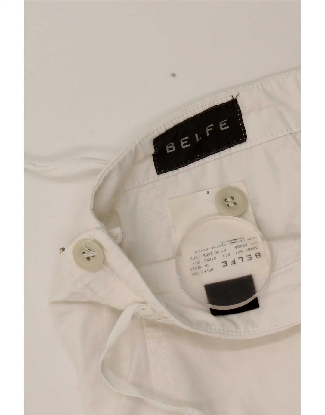 Pantaloni scurți chino pentru bărbați Belfe W30, bumbac alb mediu
