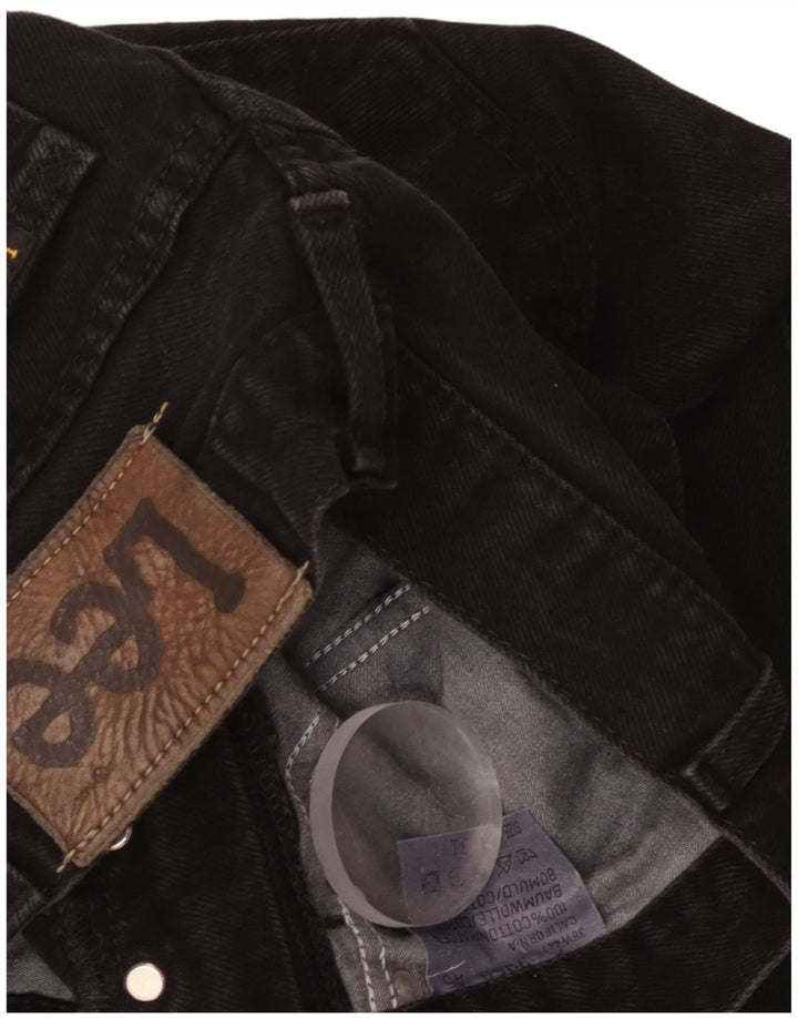 Blugi drepti pentru femei LEE W36 L30 bumbac negru