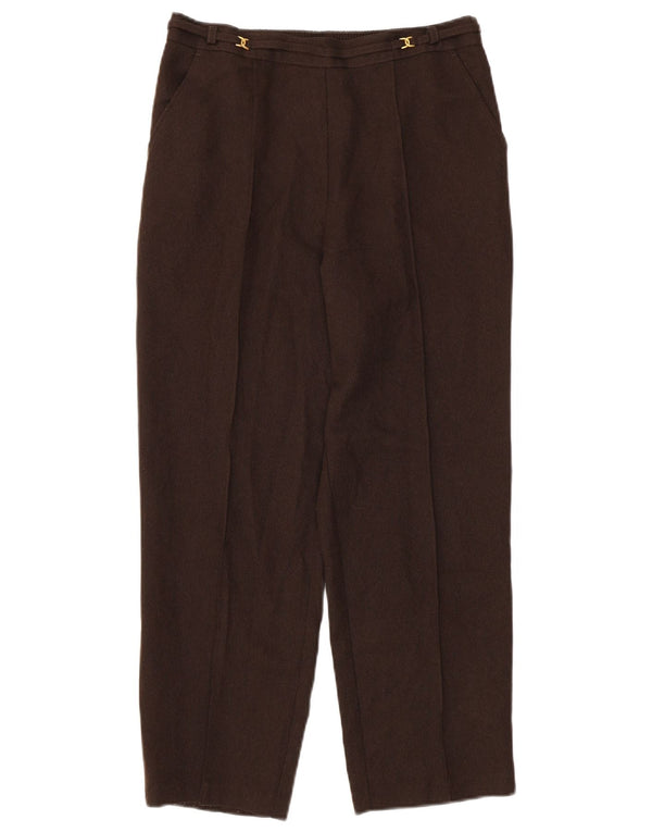 Pantaloni casual conici pentru femei Marks & Spencer UK 12 Medium W30 L26 Maro