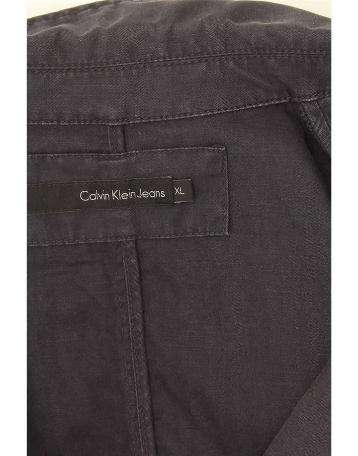 Jachetă Blazer pentru bărbați Calvin Klein cu 1 nasture UK 42 XL Bleumarin