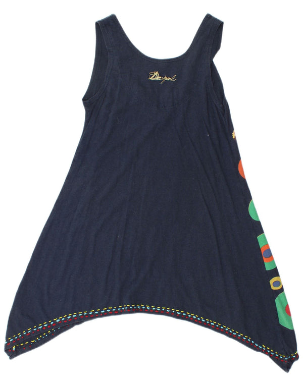 Rochie tunică fără mâneci pentru femei Desigual UK 12 Medium Bleumarin Geometric