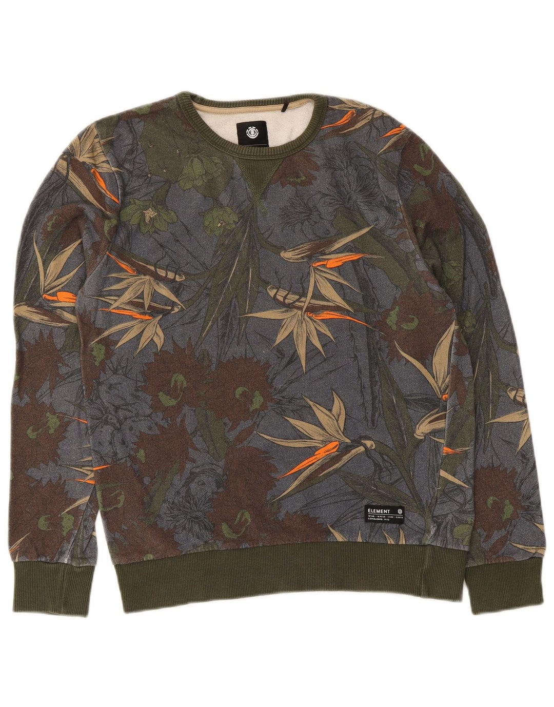 Hanorac pentru femei Element Pulover UK 10 mic, multicolor, floral, bumbac