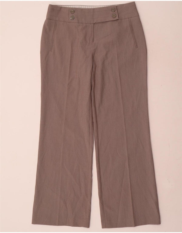 Marks & Spencer Pantaloni casual pentru femei cu picioare largi UK 12 Medium W30 L31 Gri
