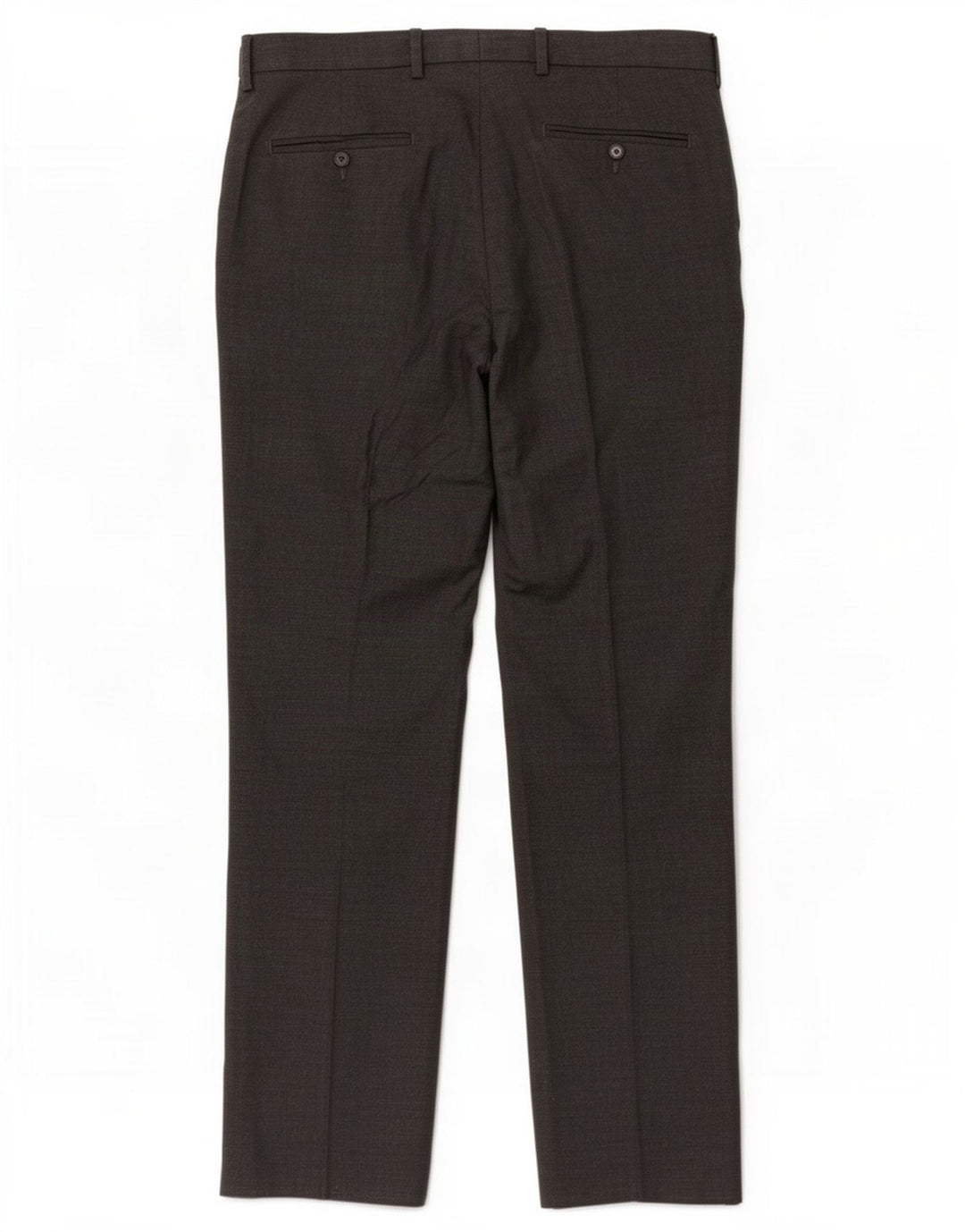 Pantaloni de costum pentru bărbați Marks & Spencer, cu tăiere obișnuită, L34 L31, poliester gri