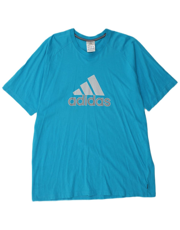 Tricou grafic pentru bărbați Adidas Top 2XL, albastru Sport