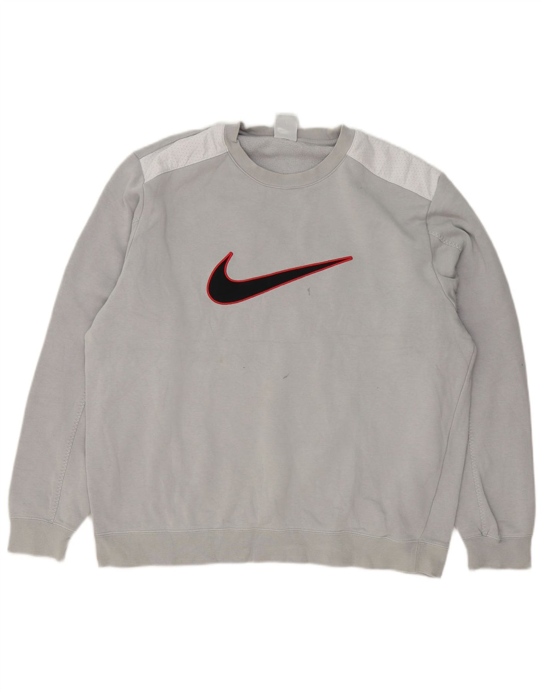 Hanorac grafic pentru bărbați Nike Pulover mare, gri, bumbac color bloc