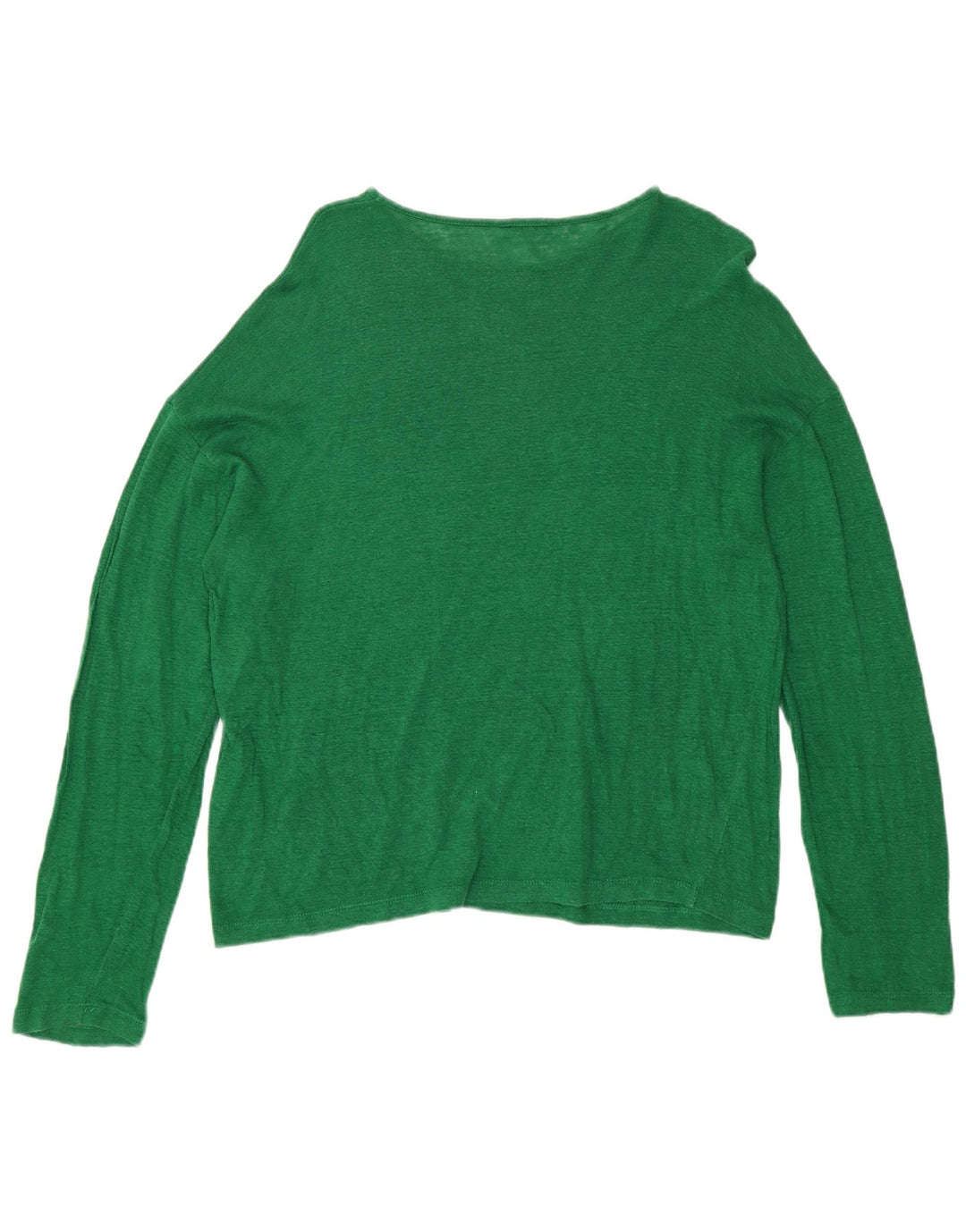 Jigsaw Top supradimensionat pentru femei cu mânecă lungă UK 10 Small Green