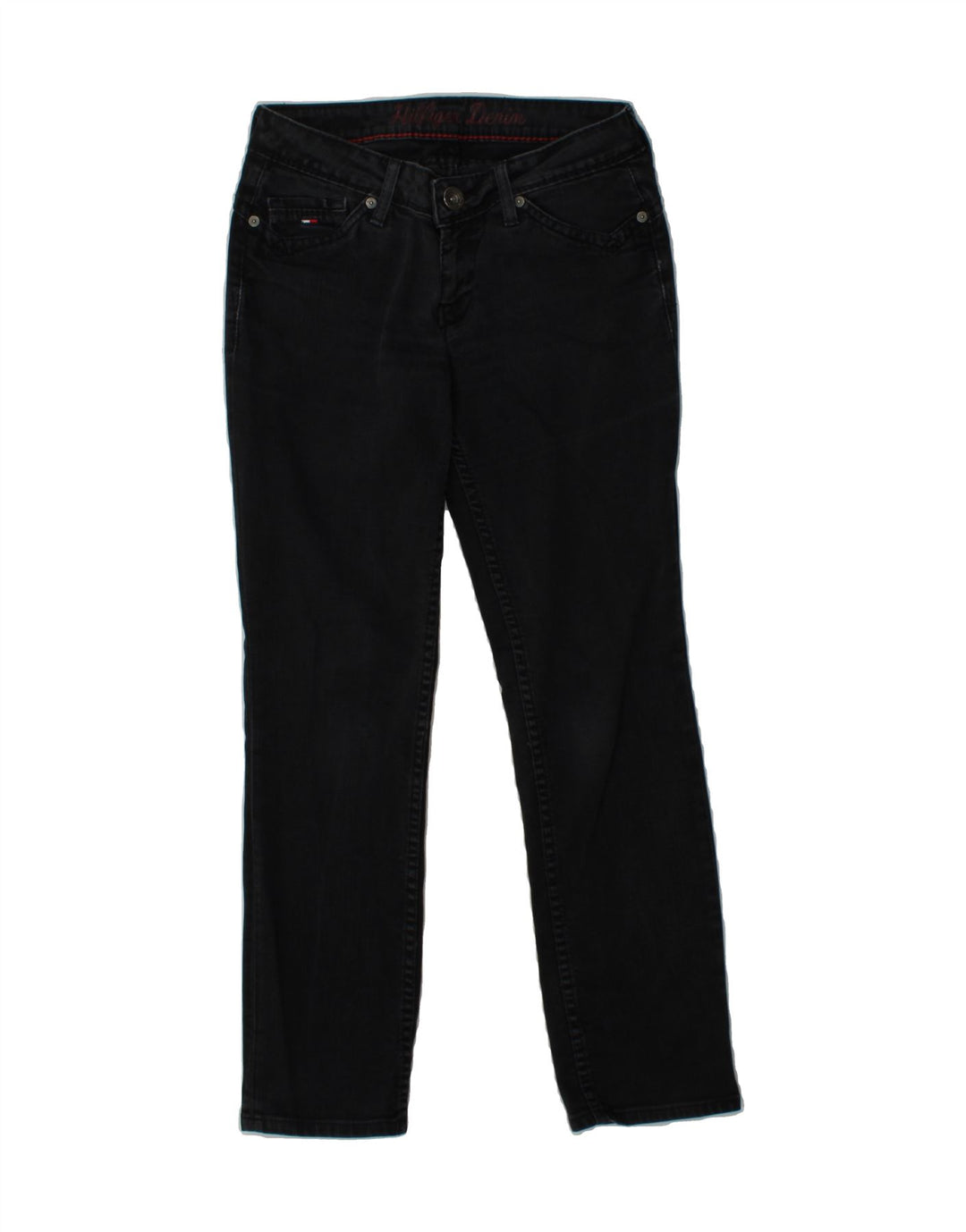 TOMMY HILFIGER Womens Straight Jeans W28 L27 Black Vintage Tommy Hilfiger and Second-Hand Tommy Hilfiger from Messina Hembry 